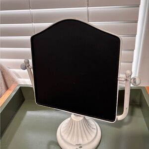 Farmhouse Vintage-Style Distressed White Tabletop Chalkboard